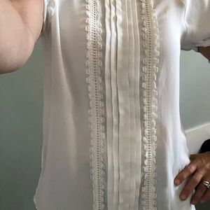 Stitch Fix never worn Calais Crochet Trim Blouse.